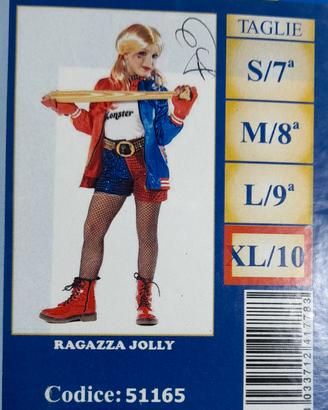 Costume di carnevale harley quinn 
