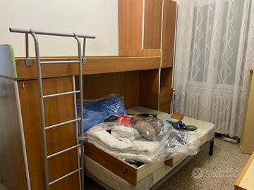 armadio con letto a castello