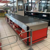 Bancone cassa rullo con lettore e computer