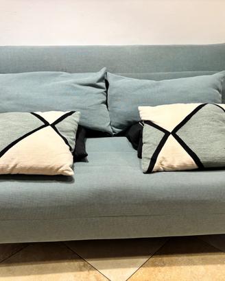 Nio - Divano letto pieghevole 2 posti verde acqua