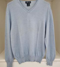 Maglione lana merino uomo scollo a V John Ashfield