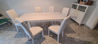 tavolo salotto + 6 sedie