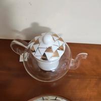 tisaniera in vetro soffiato