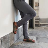 Pantaloni Chino grigi - slim fit - Calliope