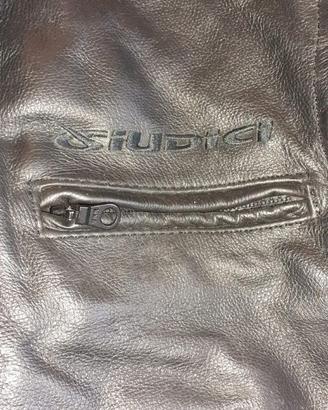 Giubbotto Vintage moto Donna pelle nera Giudici