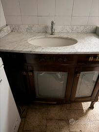 Mobile bagno piu lavabo in marmo