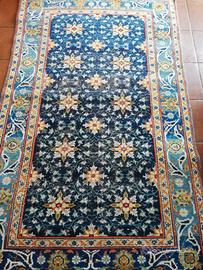 tappeto persiano blu 200x128