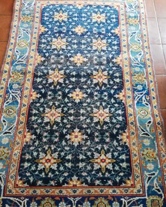 tappeto persiano blu 200x128