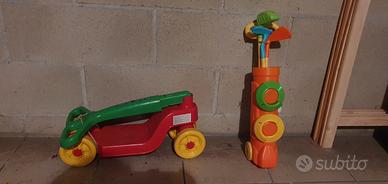 monopattino, golf, gioco bunchems