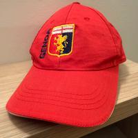Cappello rosso con visiera Genoa