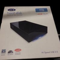 Hard disk esterno Lacie 1 TB NUOVO
