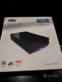 Hard disk esterno Lacie 1 TB NUOVO
