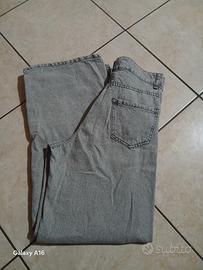 jeans baggy grigi donna
