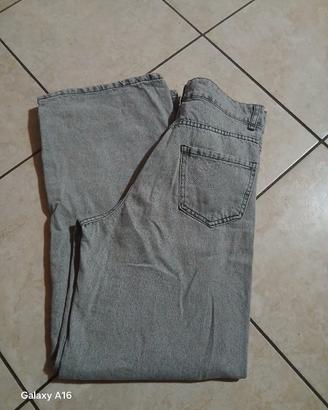 jeans baggy grigi donna