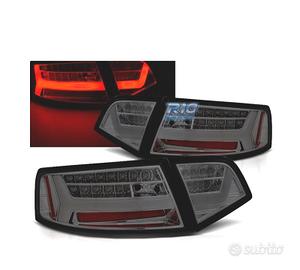 FANALI AUDI A6 4F 08-11 LIGHT BAR FONDO CROMATO FU