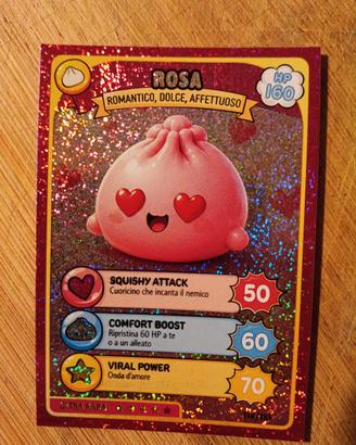 Squishy Dumpling carta olografica ultrarara Rosa