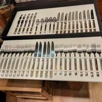 SET POSATE ACCIAIO E ORO