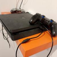 PS 4 con controllerr e cuffie 