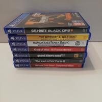 lotto 6 giochi per Playstation 4 