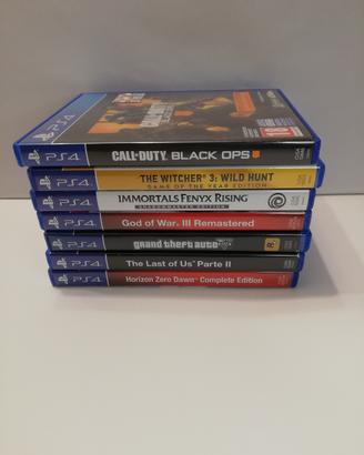 lotto 6 giochi per Playstation 4 