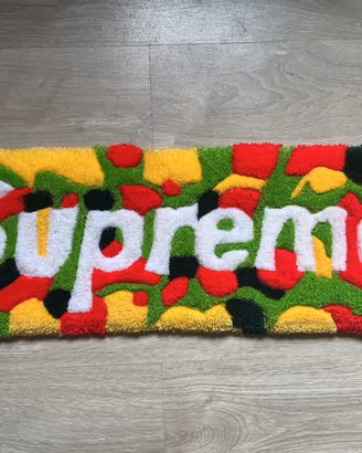 tappeto tufted artigianale box logo