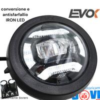 Faro Anteriore IRON LED 3 Lenti angel eyes Vespa