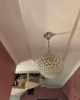 LAMPADARI 2 pz. CRISTALLO SWAROVSKI + piantana
