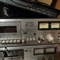 hi fi stereo cassette deck crown 