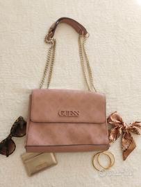Guess Shoulder Bag Janelle Rosewood 