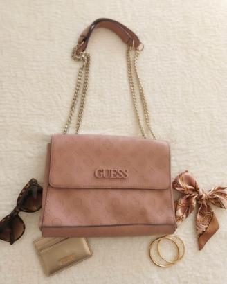 Guess Shoulder Bag Janelle Rosewood 