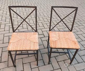 2 sedie in Ferro