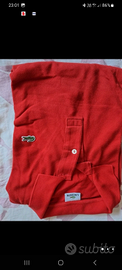 Polo manica lunga lacoste rossa tg 6 xxl