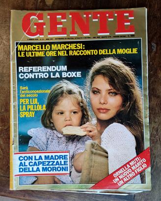 ORNELLA MUTI BARBARA BOUCHET Rivista GENTE 1978