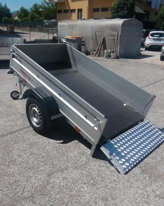 Rimorchio nuovo cargo 220 sponda alluminio