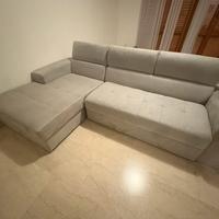 DIVANO LETTO CON PENISOLA CONTENITORE