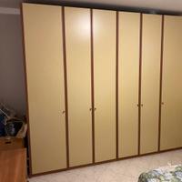 Armadio camera da letto 6 ante legno