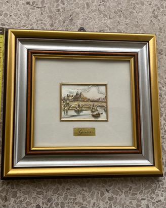Quadro in Argento 925 Sbalzo Roma - Goisis