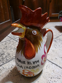 Brocca caraffa di Bassano anni '50 + Ferro da stir