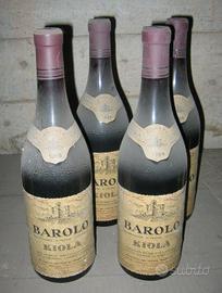 bottiglie antiche di Barolo anni 69-73
