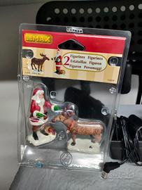 Lemax Babbo Natale Villaggio Mele set 2 pezzi