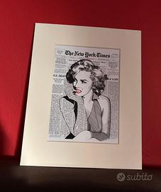 Set 4 stampe vintage The New Yorker 20x25