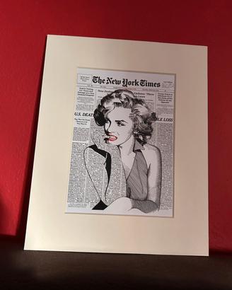 Set 4 stampe vintage The New Yorker 20x25