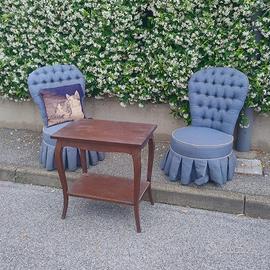 Poltroncine vintage con tavolino