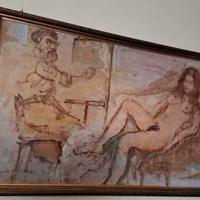 dipinto olio su masonite di Pietro Augusto Cassina