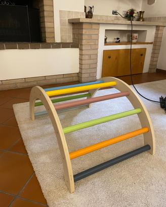 Arco Montessori Pikler legno dondolo/arrampicata