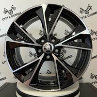 4 CERCHI IN LEGA SKODA FABIA PRAKTIK RAPID DA 17