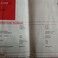 lavatrice ZOPPASPO 455C  per riparazione o ricambi