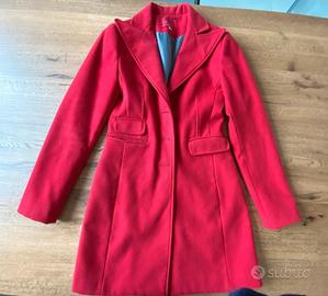 Cappotto rosso taglia 42 mai usato