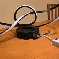 LAMPADARIO CON FILO LED