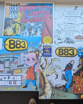 883 Max Pezzali - Set 4 vinili splatter sigillati